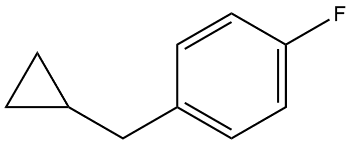 1-(cyclopropylmethyl)-4-fluorobenzene Structure