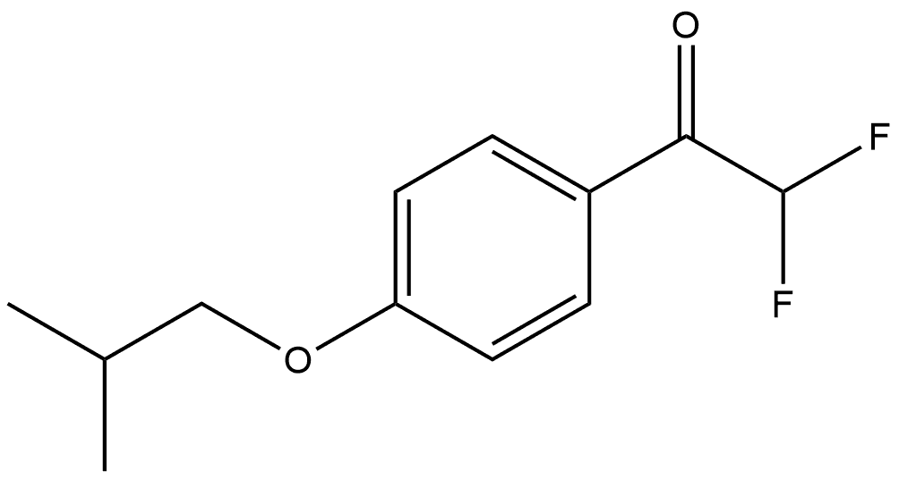 2,2-difluoro-1-(4-isobutoxyphenyl)ethanone Structure