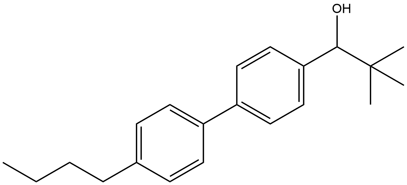 1-(4'-butyl-[1,1'-biphenyl]-4-yl)-2,2-dimethylpropan-1-ol Structure