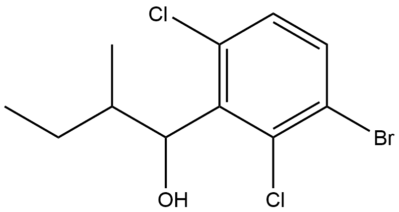 1-(3-bromo-2,6-dichlorophenyl)-2-methylbutan-1-ol Structure