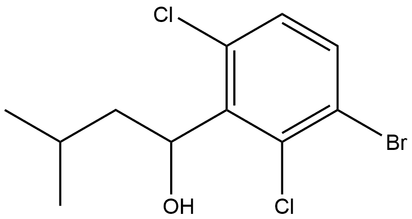 1-(3-bromo-2,6-dichlorophenyl)-3-methylbutan-1-ol Structure