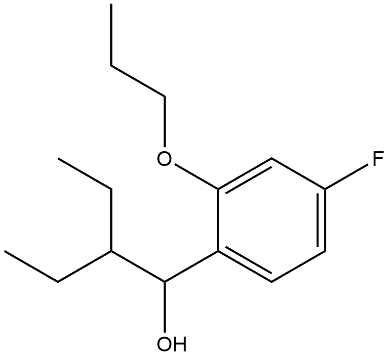 2-ethyl-1-(4-fluoro-2-propoxyphenyl)butan-1-ol Structure