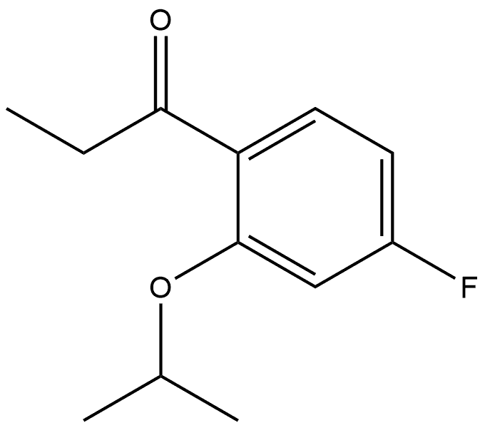 1-(4-fluoro-2-isopropoxyphenyl)propan-1-one Structure