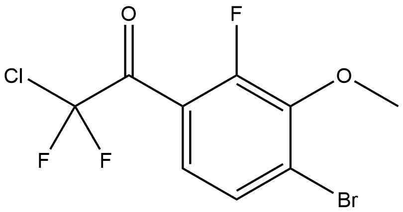 1-(4-bromo-2-fluoro-3-methoxyphenyl)-2-chloro-2,2-difluoroethanone Structure