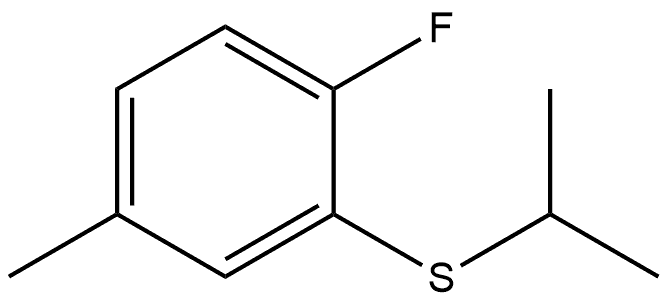 (2-fluoro-5-methylphenyl)(isopropyl)sulfane Structure