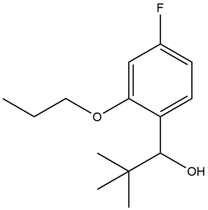 1-(4-fluoro-2-propoxyphenyl)-2,2-dimethylpropan-1-ol Structure