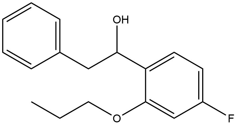 1-(4-fluoro-2-propoxyphenyl)-2-phenylethanol Structure