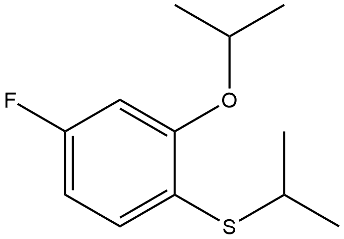 (4-fluoro-2-isopropoxyphenyl)(isopropyl)sulfane Structure