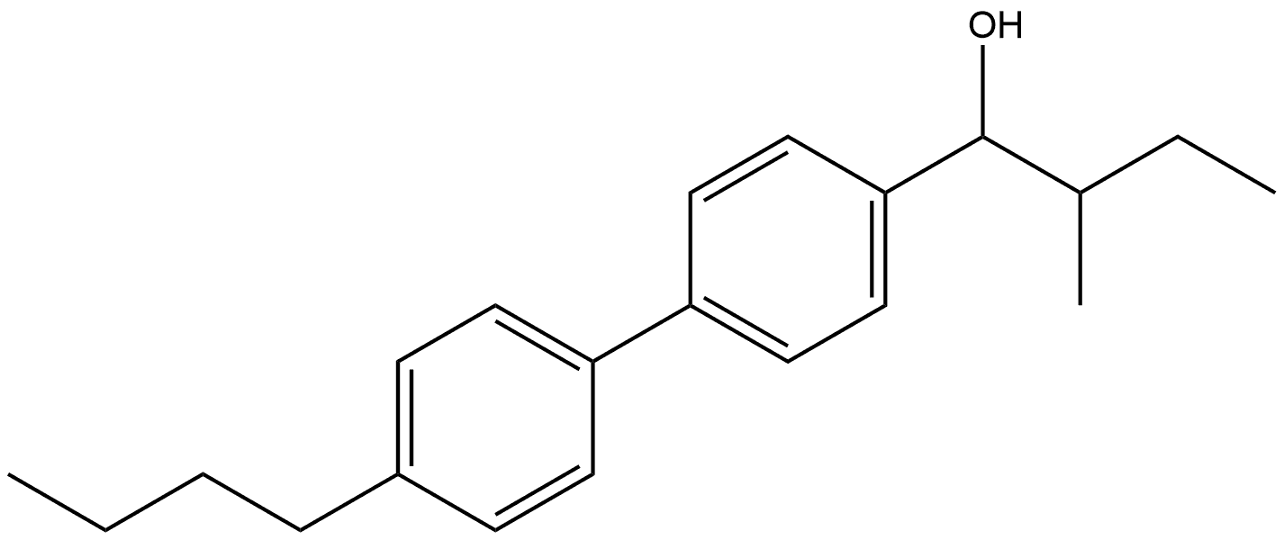 1-(4'-butyl-[1,1'-biphenyl]-4-yl)-2-methylbutan-1-ol Structure