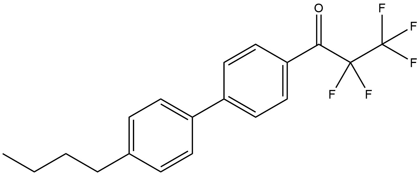 1-(4'-butyl-[1,1'-biphenyl]-4-yl)-2,2,3,3,3-pentafluoropropan-1-one Structure