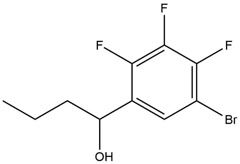 1-(5-bromo-2,3,4-trifluorophenyl)butan-1-ol Structure