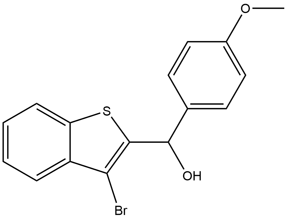 (3-bromobenzo[b]thiophen-2-yl)(4-methoxyphenyl)methanol Structure