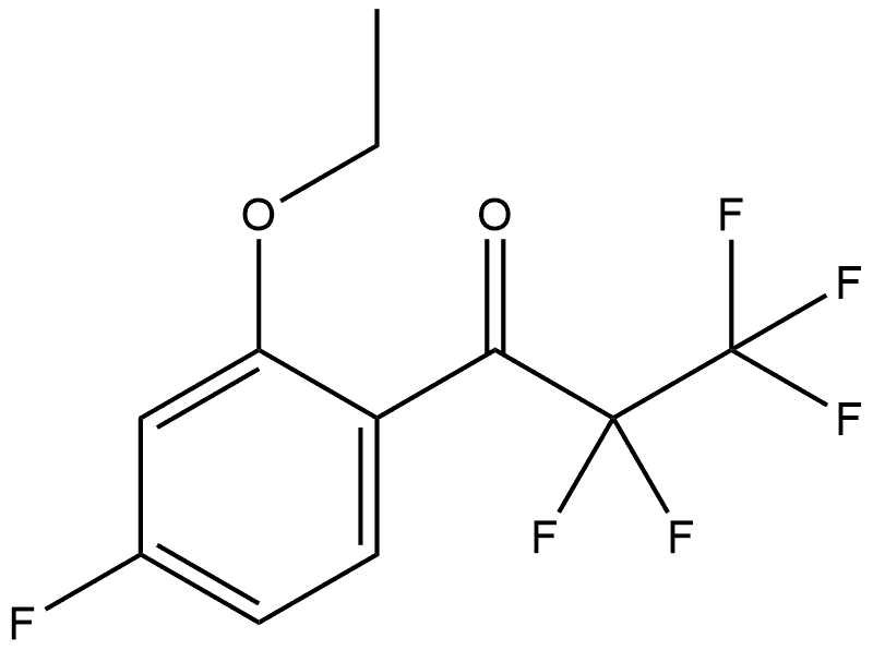 1-(2-ethoxy-4-fluorophenyl)-2,2,3,3,3-pentafluoropropan-1-one Structure