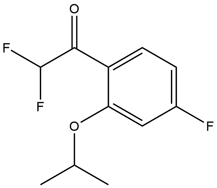 2,2-difluoro-1-(4-fluoro-2-isopropoxyphenyl)ethanone Structure