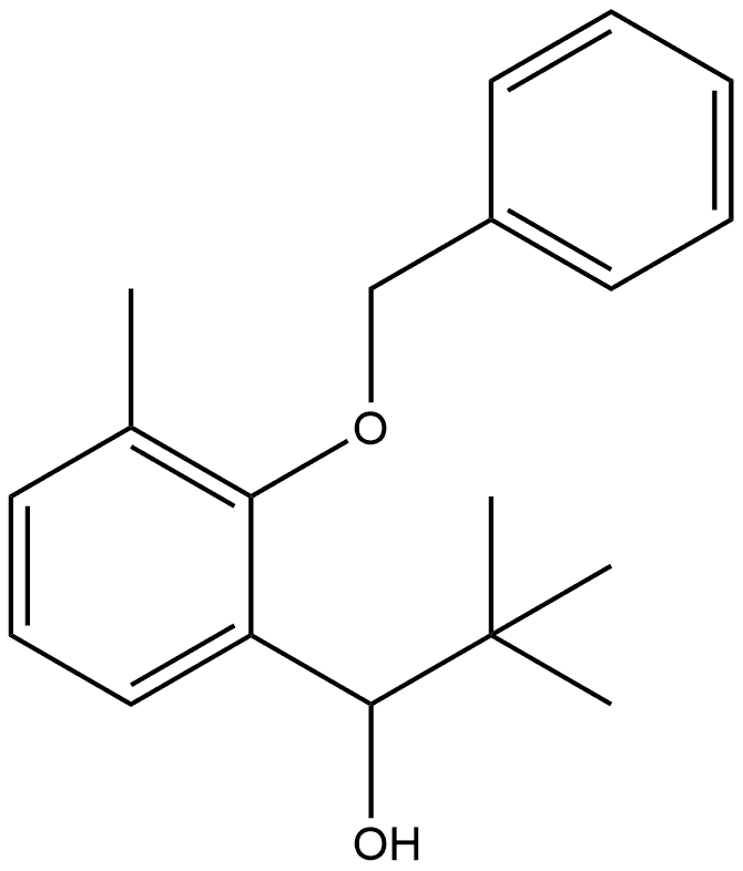 1-(2-(benzyloxy)-3-methylphenyl)-2,2-dimethylpropan-1-ol Structure