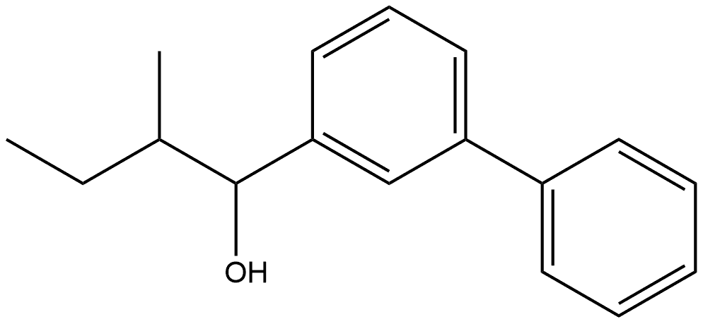 1-([1,1'-biphenyl]-3-yl)-2-methylbutan-1-ol Structure