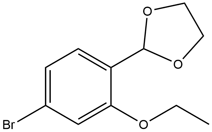 2-(4-bromo-2-ethoxyphenyl)-1,3-dioxolane Structure