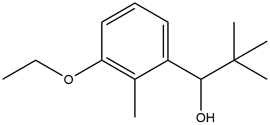 1-(3-ethoxy-2-methylphenyl)-2,2-dimethylpropan-1-ol Structure