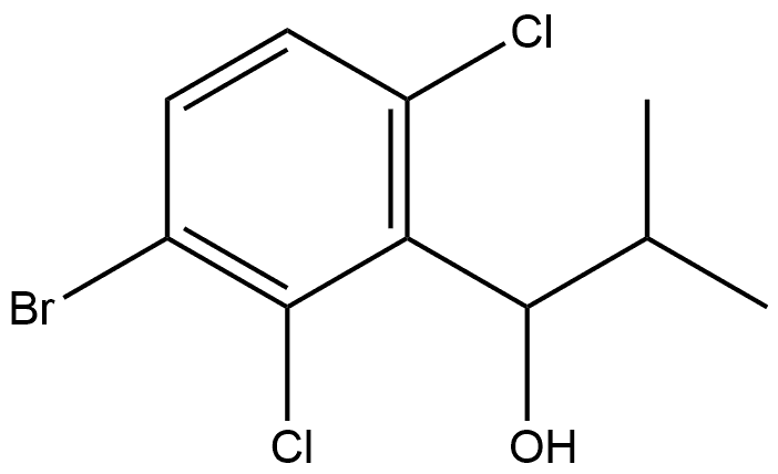 1-(3-bromo-2,6-dichlorophenyl)-2-methylpropan-1-ol Structure