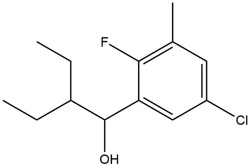 1-(5-chloro-2-fluoro-3-methylphenyl)-2-ethylbutan-1-ol Structure