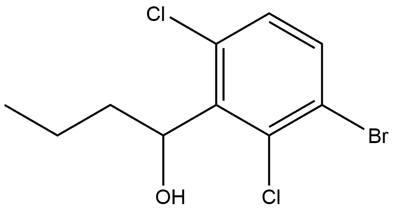 1-(3-bromo-2,6-dichlorophenyl)butan-1-ol Structure