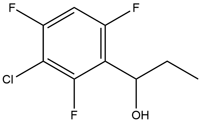 1-(3-chloro-2,4,6-trifluorophenyl)propan-1-ol Structure