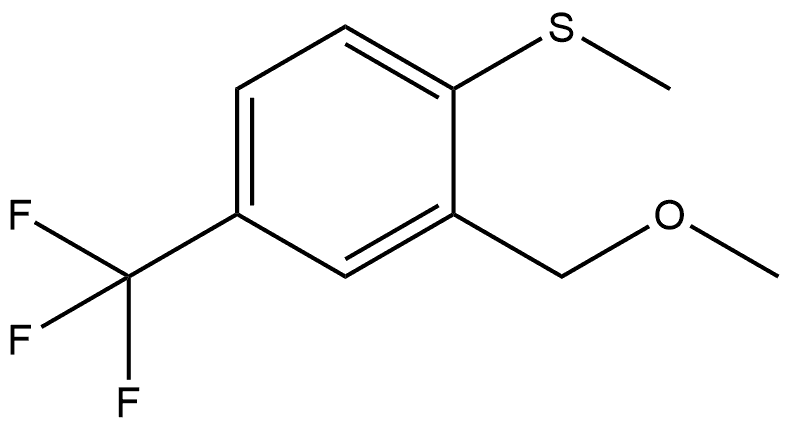 (2-(methoxymethyl)-4-(trifluoromethyl)phenyl)(methyl)sulfane Structure