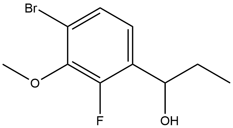 1-(4-bromo-2-fluoro-3-methoxyphenyl)propan-1-ol Structure