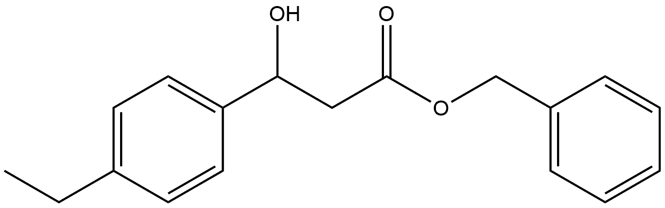 benzyl 3-(4-ethylphenyl)-3-hydroxypropanoate Structure