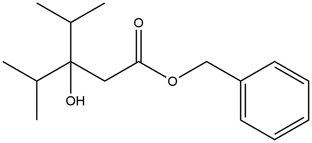 benzyl 3-hydroxy-3-isopropyl-4-methylpentanoate Structure