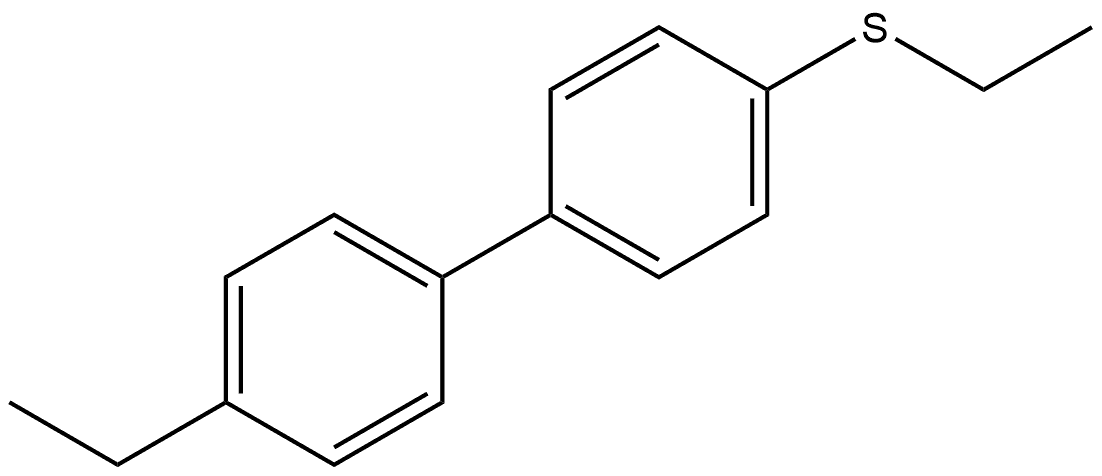 ethyl(4'-ethyl-[1,1'-biphenyl]-4-yl)sulfane Structure