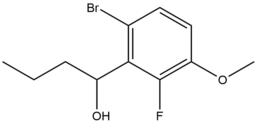 1-(6-bromo-2-fluoro-3-methoxyphenyl)butan-1-ol Structure