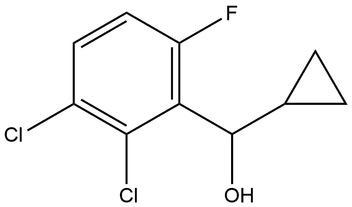 cyclopropyl(2,3-dichloro-6-fluorophenyl)methanol Structure