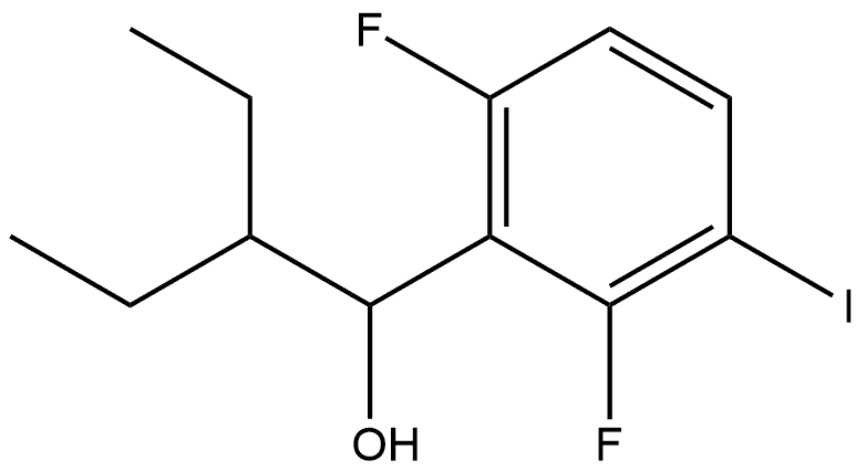 1-(2,6-difluoro-3-iodophenyl)-2-ethylbutan-1-ol Structure