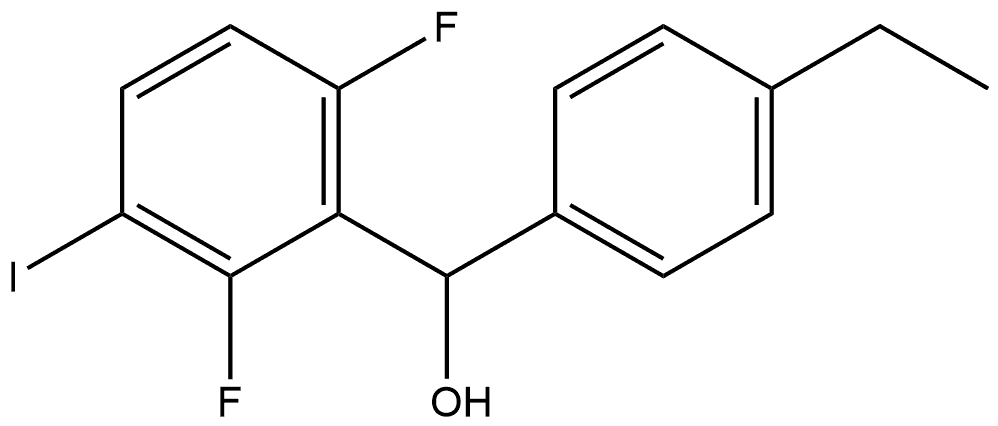 (2,6-difluoro-3-iodophenyl)(4-ethylphenyl)methanol Structure