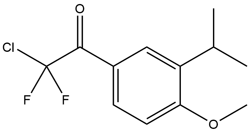 2-chloro-2,2-difluoro-1-(3-isopropyl-4-methoxyphenyl)ethanone Structure