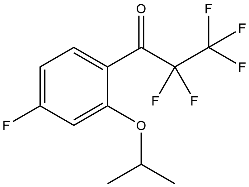 2,2,3,3,3-pentafluoro-1-(4-fluoro-2-isopropoxyphenyl)propan-1-one Structure