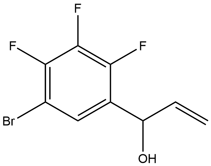 1-(5-bromo-2,3,4-trifluorophenyl)prop-2-en-1-ol Structure