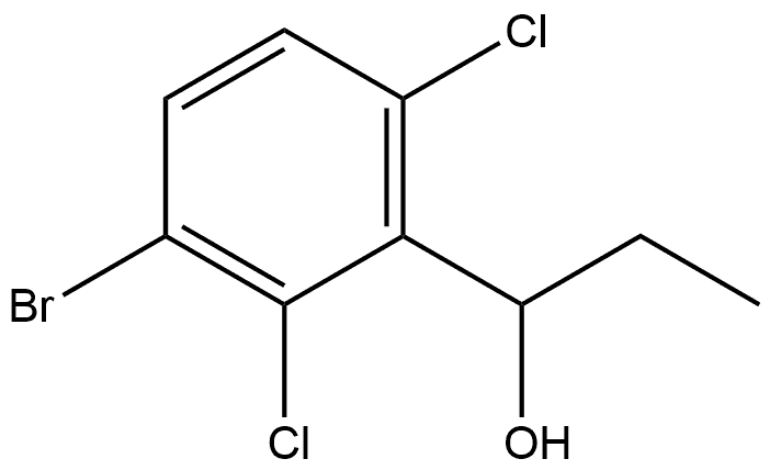 1-(3-bromo-2,6-dichlorophenyl)propan-1-ol Structure