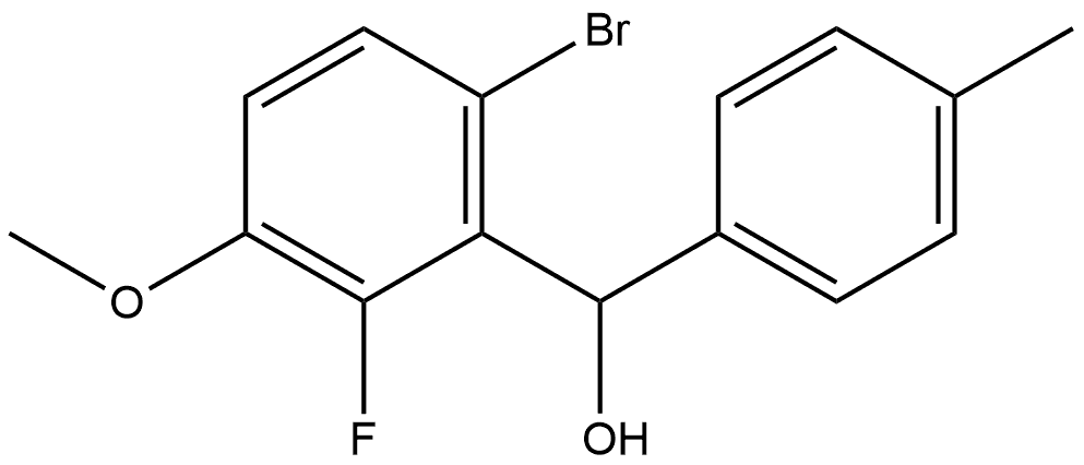 (6-bromo-2-fluoro-3-methoxyphenyl)(p-tolyl)methanol Structure