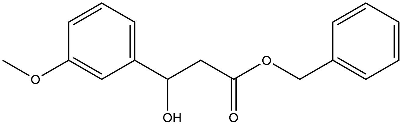 benzyl 3-hydroxy-3-(3-methoxyphenyl)propanoate Structure