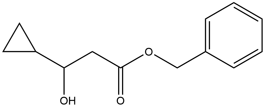 benzyl 3-cyclopropyl-3-hydroxypropanoate Structure