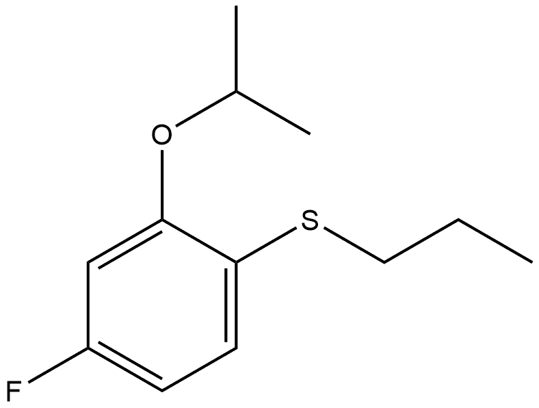 (4-fluoro-2-isopropoxyphenyl)(propyl)sulfane Structure