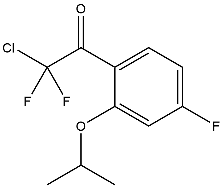 2-chloro-2,2-difluoro-1-(4-fluoro-2-isopropoxyphenyl)ethanone Structure