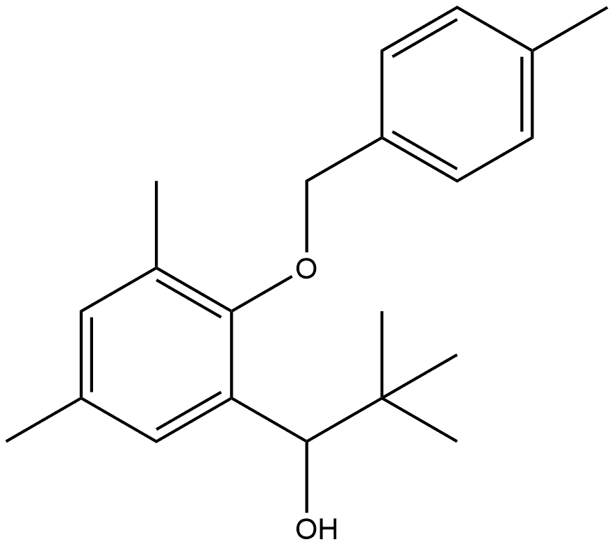 1-(3,5-dimethyl-2-((4-methylbenzyl)oxy)phenyl)-2,2-dimethylpropan-1-ol Structure