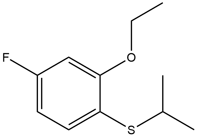 (2-ethoxy-4-fluorophenyl)(isopropyl)sulfane Structure