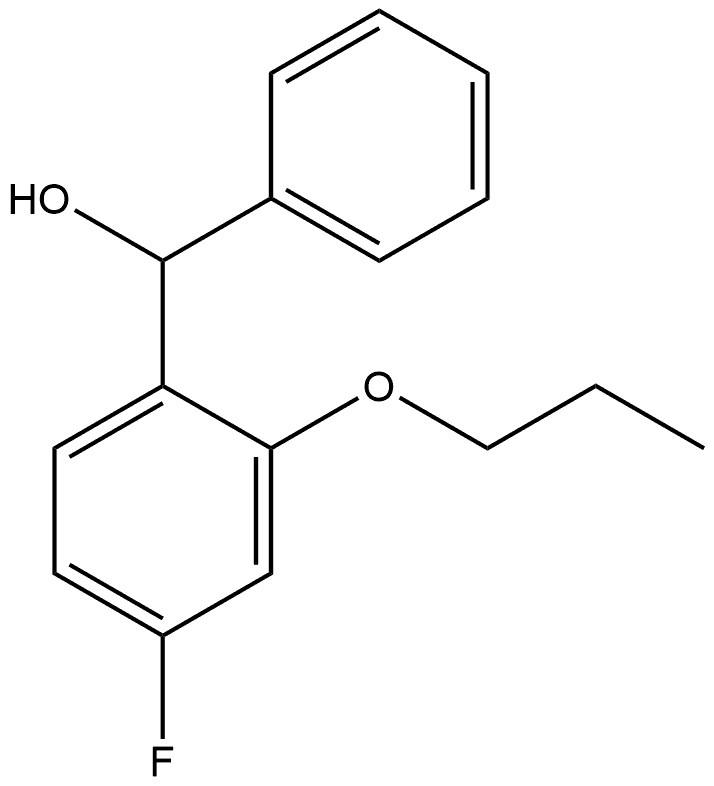 (4-fluoro-2-propoxyphenyl)(phenyl)methanol Structure