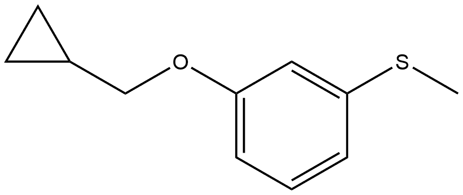 (3-(cyclopropylmethoxy)phenyl)(methyl)sulfane Structure