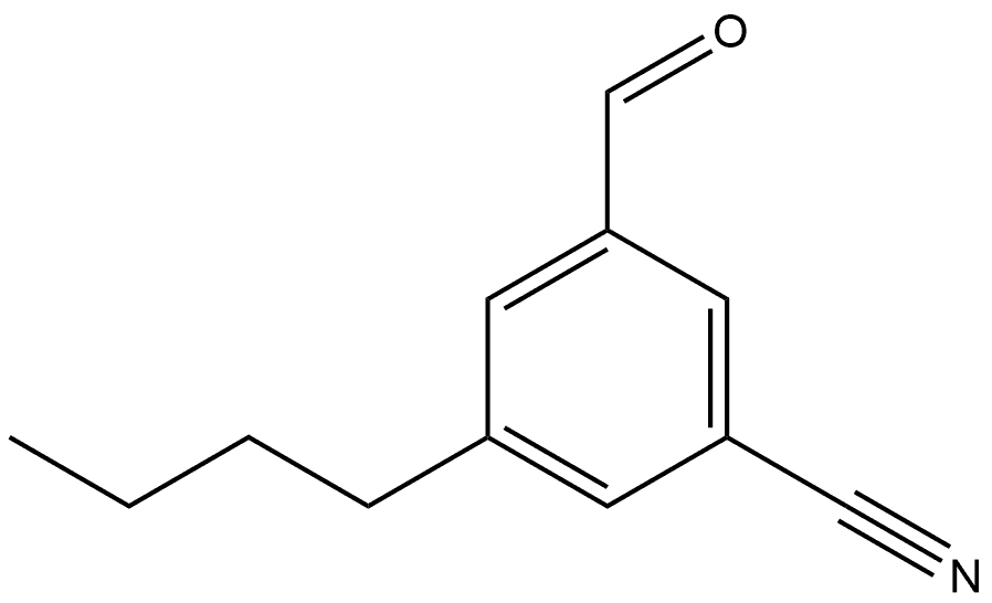 3-butyl-5-formylbenzonitrile Structure