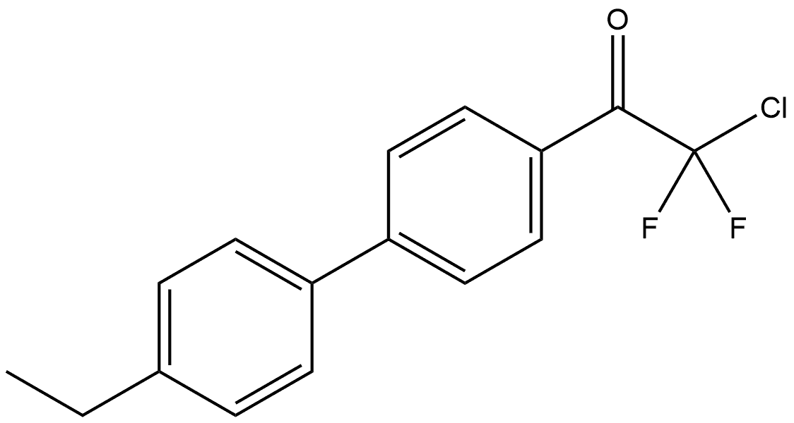 2-chloro-1-(4'-ethyl-[1,1'-biphenyl]-4-yl)-2,2-difluoroethanone Structure